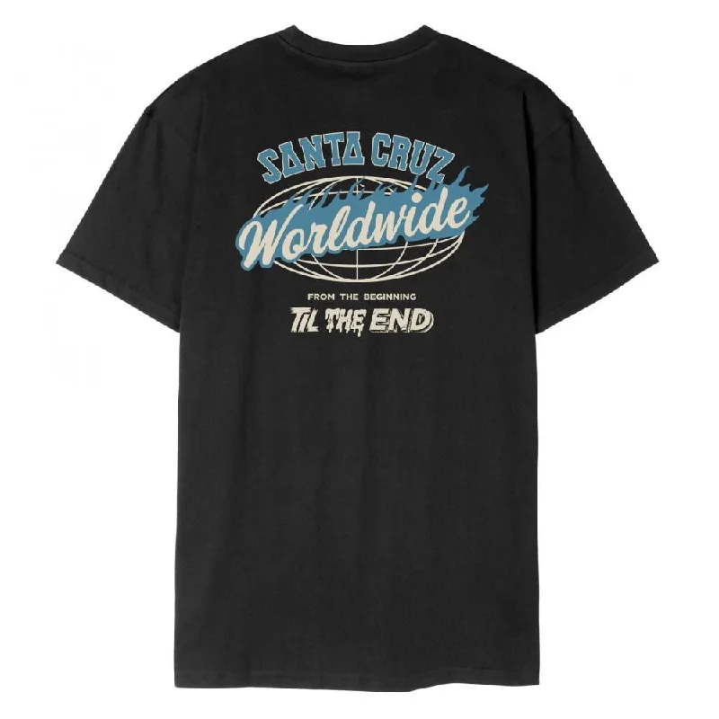 Santa Cruz T-Shirt TTE Worldwide - Black-- Polka Dot Checkered Tartan