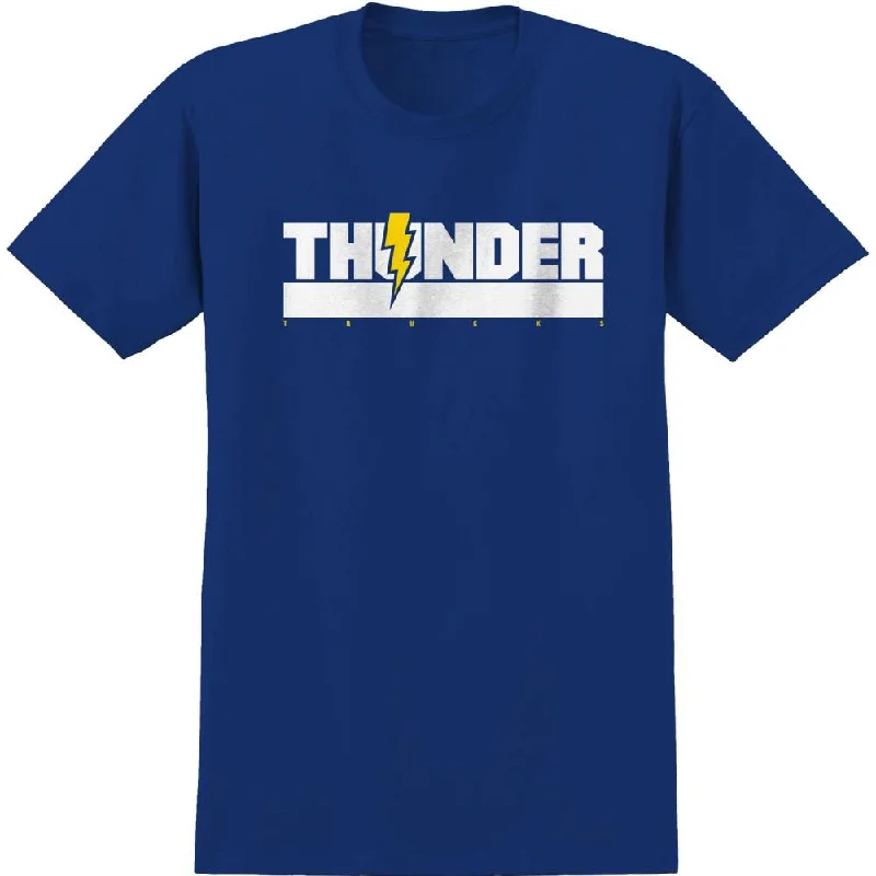 Thunder T-Shirt Varsity - Royal-- Lace Blend Ribbed Blend Corduroy Blend