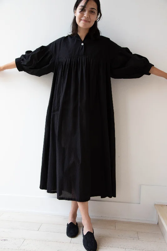 Arts & Science | Around Tuck Dress in Black Boatneck Modish Everyday