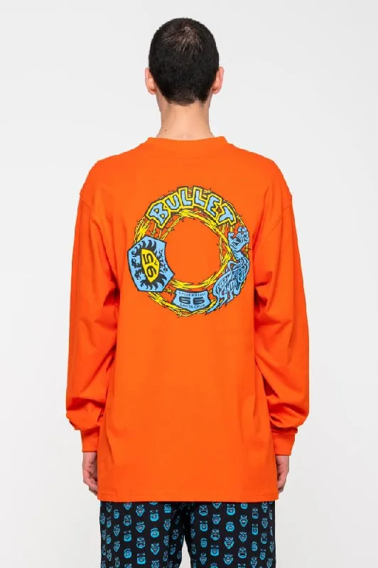 Santa Cruz Longsleeve T-Shirt Bullet 66 L/S T-Shirt - Red Glow-- Fleece Nylon Spandex Santa Cruz Longsleeve T-Shirt Bullet 66 L/S T-Shirt - Red Glow-- Fleece Nylon Spandex