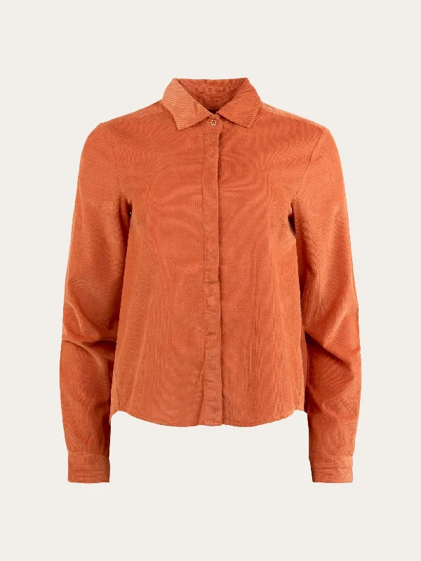 A-shape Corduroy shirt - Autumn Leaf-- Fleece Nylon Spandex
