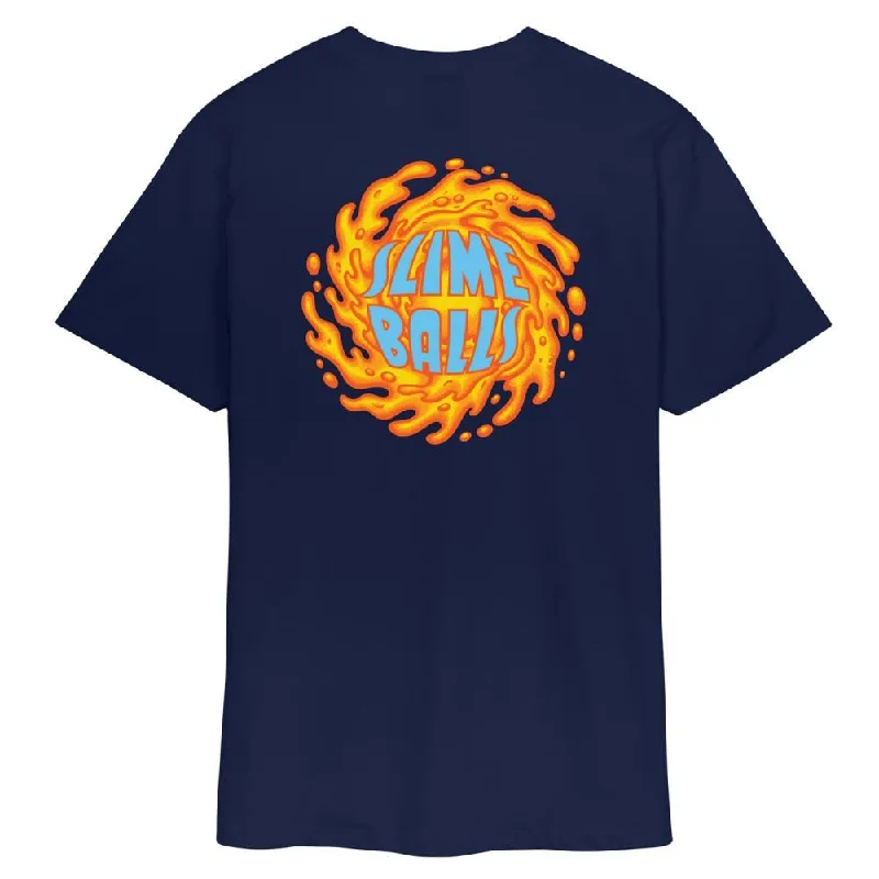 Slime Balls T-Shirt SB OG - Midnight Blue-- Mesh Fabric Canvas Fabric Denim Fabric