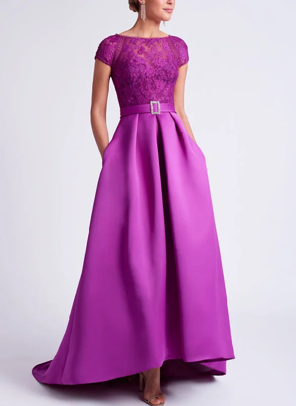 A-Line/Princess Scoop Short Sleeves Asymmetrical Mother of the Bride Dresses Tunics Exclusive limited