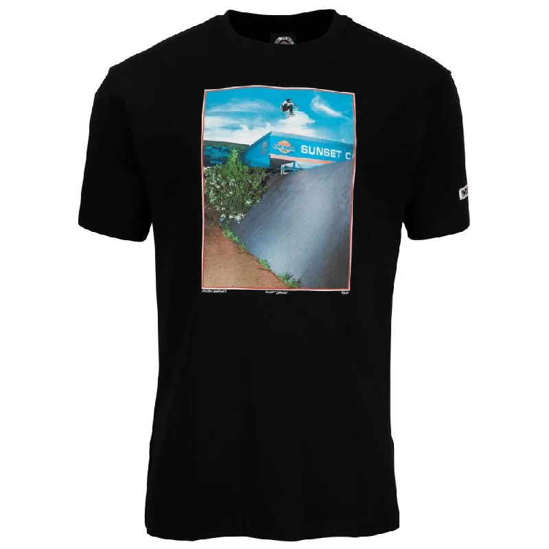 Independent T-Shirt Sunset Carwash T-Shirt - Black-- Graphic T-Shirt Round Neck Polyester Independent T-Shirt Sunset Carwash T-Shirt - Black-- Graphic T-Shirt Round Neck Polyester