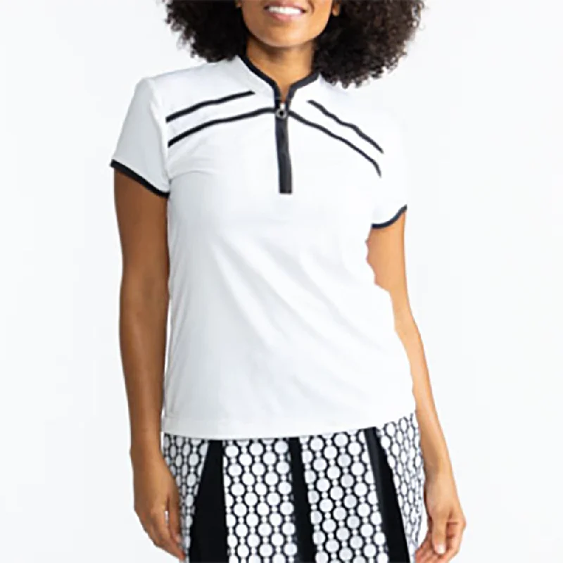 Kinona Gimme Putt Womens Short Sleeve Golf Shirt-- Modern Contemporary Chic
