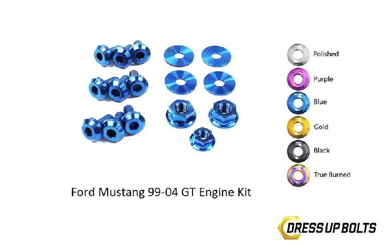 Ford Mustang GT (1999-2004) Titanium Dress Up Bolts Engine Kit Tunics Luxurious high-end