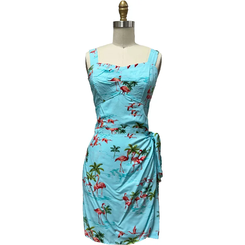 Fine Flamingos Lagoon Sarong Dress Tunics Custom made