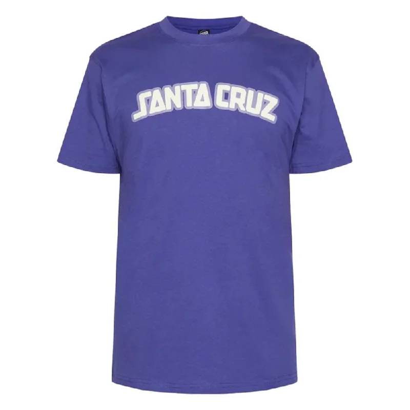 Santa Cruz T-Shirt Arch Strip T-Shirt - Navy Blue-- Cotton Fabric Linen Fabric Terry Fabric Santa Cruz T-Shirt Arch Strip T-Shirt - Navy Blue-- Cotton Fabric Linen Fabric Terry Fabric