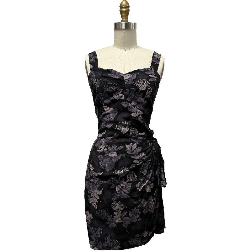 Ohia Black Sarong Dress Tunics Sophisticated sleek
