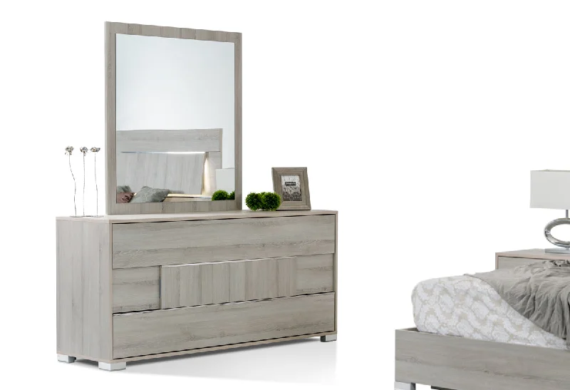 Contemporary Gray Middle Block 3 Drawer Dresser By Homeroots Tunics Practical easy-care