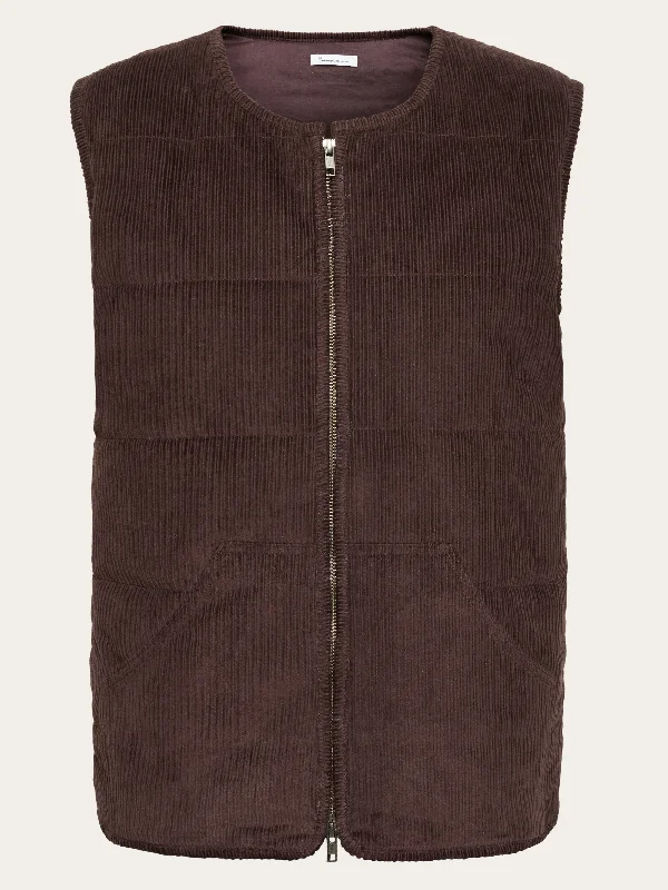 Corduroy overshirt - Chocolate Plum-- Chenille Blend Fleece Blend Nylon Blend