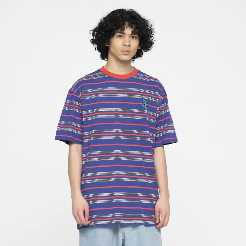 Santa Cruz Custom T-Shirt Mini Hand Stripe T-Shirt - Navy Blue Stripe-- Satin Fabric Silk Fabric Chiffon Fabric Santa Cruz Custom T-Shirt Mini Hand Stripe T-Shirt - Navy Blue Stripe-- Satin Fabric Silk Fabric Chiffon Fabric