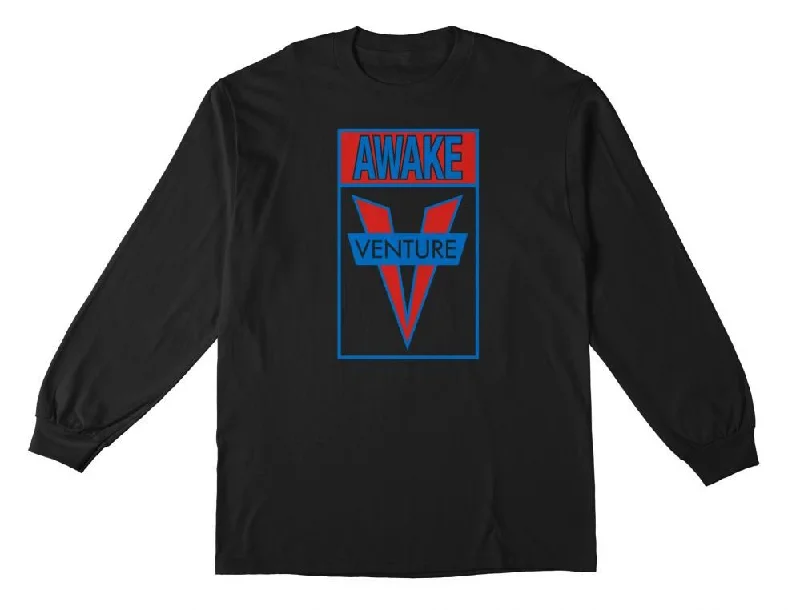 Venture L/S T-Shirt Awake - Black / Blue / Red-- Fleece Fabric Down Fabric Feather Fabric Venture L/S T-Shirt Awake - Black / Blue / Red-- Fleece Fabric Down Fabric Feather Fabric