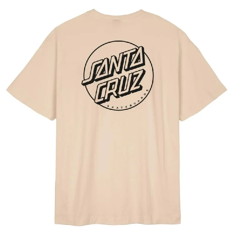 Santa Cruz All Gender T-Shirt Opus Dot Stripe AG - Oat-- Fleece Fabric Down Fabric Feather Fabric Santa Cruz All Gender T-Shirt Opus Dot Stripe AG - Oat-- Fleece Fabric Down Fabric Feather Fabric