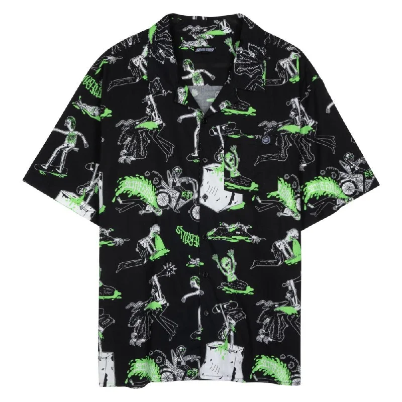 Slime Balls S/S Shirt Scene Report - Black-- Cashmere Blend Cotton Blend Poly Blend