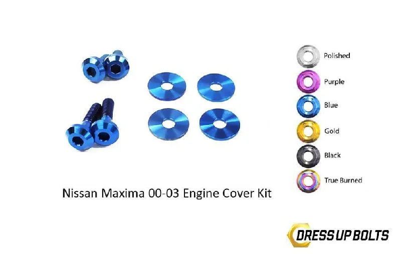 Nissan Maxima (2000-2003) Titanium Dress Up Bolts Engine Cover Kit Shift Classic Vintage