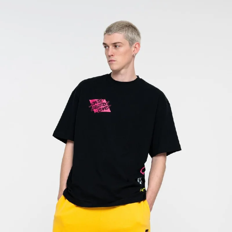 Santa Cruz T-Shirt SC All in T-shirt - Black-- Chenille Blend Fleece Blend Nylon Blend Santa Cruz T-Shirt SC All in T-shirt - Black-- Chenille Blend Fleece Blend Nylon Blend
