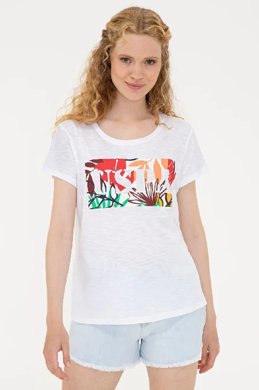 US Polo Assn. Crew Neck T-Shirt Colorful USPA - Women-- Handmade Hand-knitted Hand-woven US Polo Assn. Crew Neck T-Shirt Colorful USPA - Women-- Handmade Hand-knitted Hand-woven
