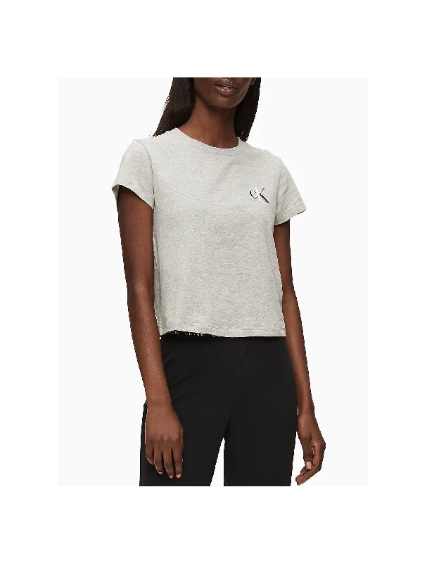 Calvin Klein CK ONE Crewneck Sleep T-Shirt - Women-- Plaid T-Shirt Polka Dot Checkered Calvin Klein CK ONE Crewneck Sleep T-Shirt - Women-- Plaid T-Shirt Polka Dot Checkered