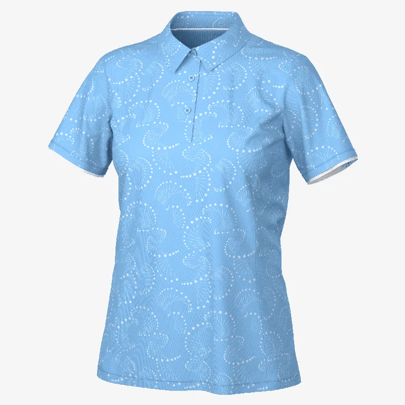 Mandy - Breathable short sleeve golf shirt-- Boxy Fit Fitted Loose