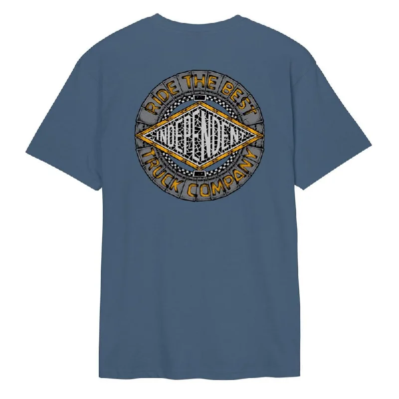 Independent T-Shirt Mako Tile Summit - Steel Blue-- Mesh Fabric Canvas Fabric Denim Fabric Independent T-Shirt Mako Tile Summit - Steel Blue-- Mesh Fabric Canvas Fabric Denim Fabric