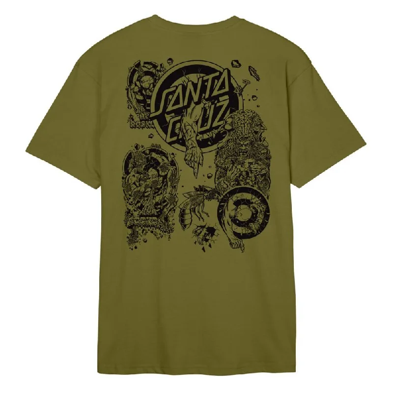 Santa Cruz T-Shirt Roskopp Evo 2 - Sea Kelp-- Collared Crew Neck Turtle Neck