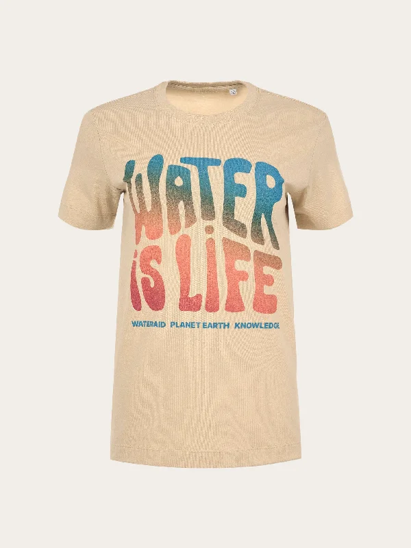WATERAID front printed t-shirt - Safari-- Beaded Sequined Faux Fur