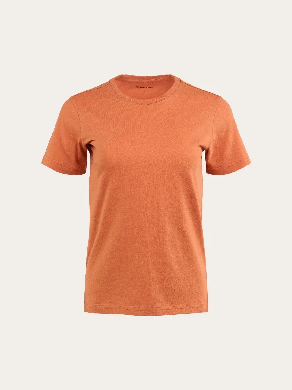 Basic t-shirt - Autumn Leaf-- Mesh Blend Leather Blend Suede Blend