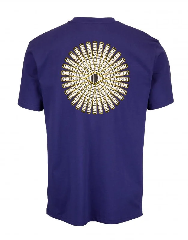 Independent T-Shirt BTG Revolve T-Shirt - Navy Blue-- Asymmetrical Pockets Print