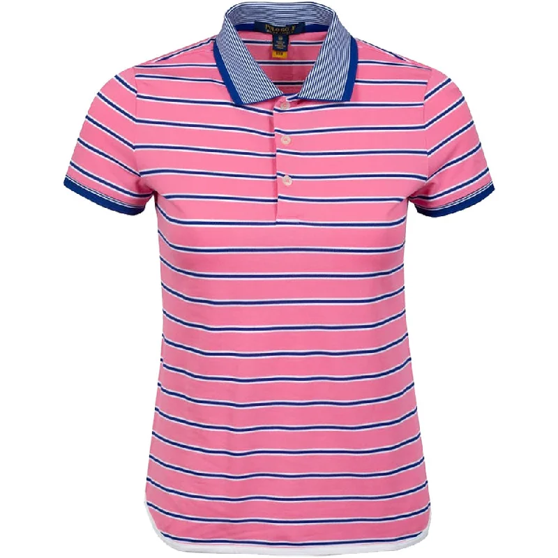 Polo Golf Ralph Lauren Printed Shirttail Lauren Pink Womens Golf Polo-- Zippered Buttoned Snapped Polo Golf Ralph Lauren Printed Shirttail Lauren Pink Womens Golf Polo-- Zippered Buttoned Snapped