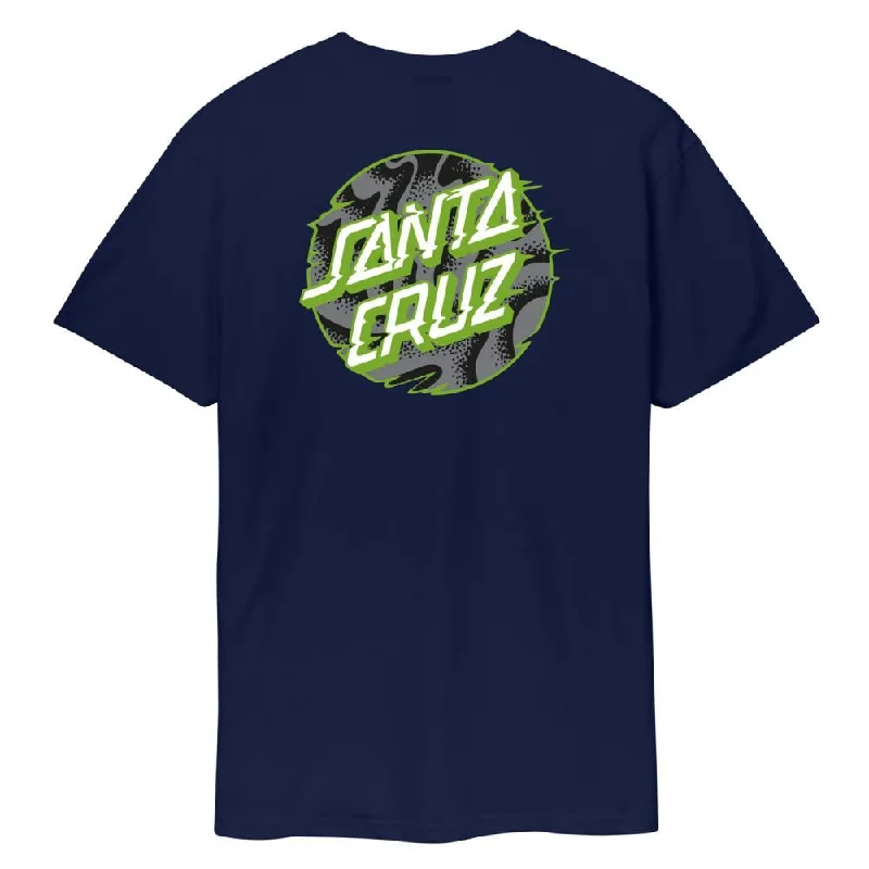 Santa Cruz T-Shirt Vivid Slick Dot - Midnight Blue-- Welt Pockets Slit Pockets Flap Pockets Santa Cruz T-Shirt Vivid Slick Dot - Midnight Blue-- Welt Pockets Slit Pockets Flap Pockets