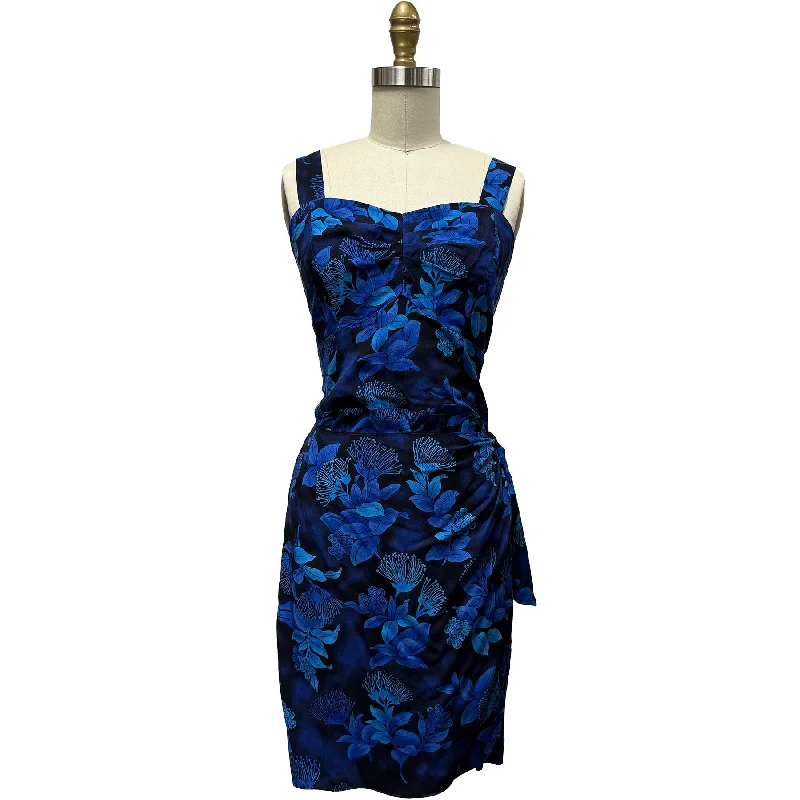 Ohia Navy Sarong Dress Tunics Stylish elegant