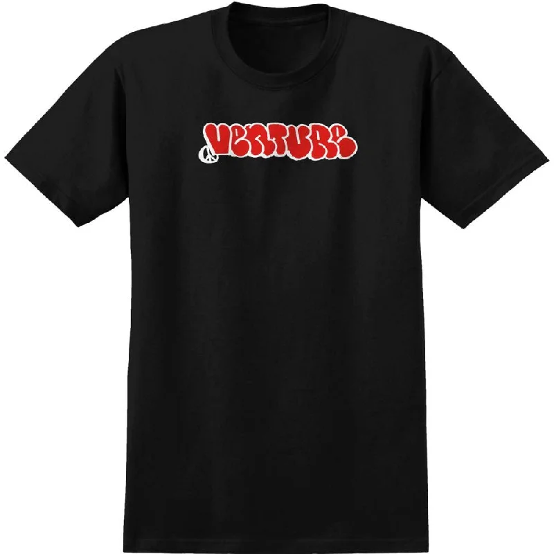 Venture T-Shirt Throw - Black / Red / White-- Mesh Canvas Denim