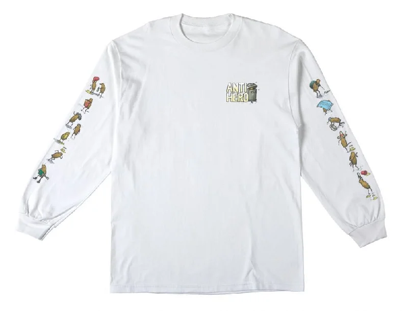 Anti Hero L/S T-Shirt Roached Out - White / Multi Color Prints-- Solid Color Striped Floral Anti Hero L/S T-Shirt Roached Out - White / Multi Color Prints-- Solid Color Striped Floral