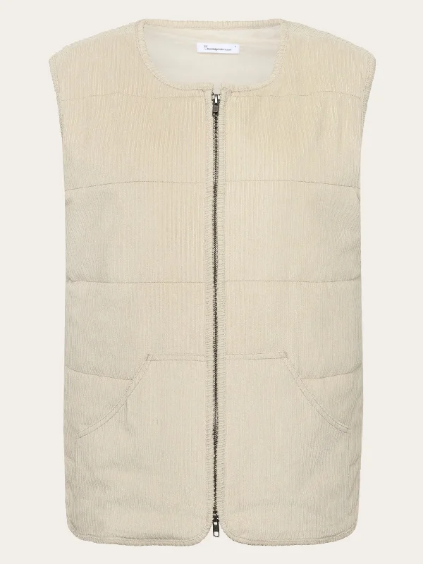 Corduroy overshirt - Light feather gray-- Polka Dot Checkered Tartan