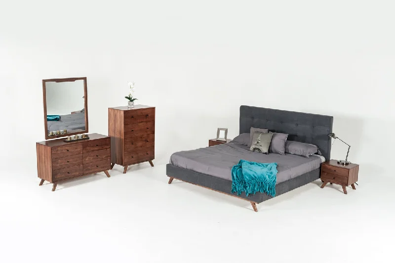 Modrest Addison Mid-Century Modern Walnut Dresser Tunics Favorite customer
