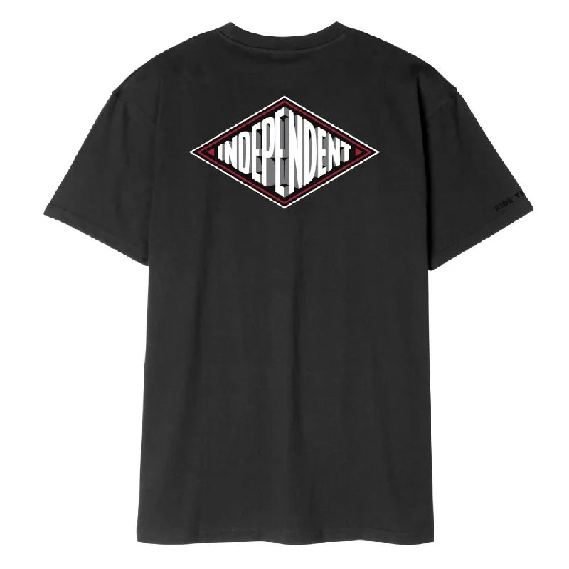 Independent T-Shirt Depth Summit T-Shirt - Black-- Silk Blend Satin Velvet