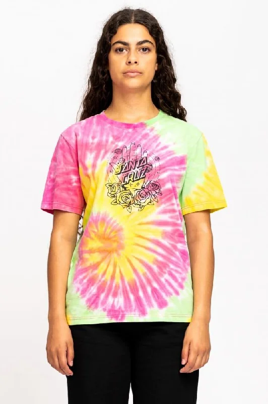 Santa Cruz Womens T-Shirt Cosmic Awakening T-Shirt - Psychedelic-- Welt Pockets Slit Pockets Santa Cruz Womens T-Shirt Cosmic Awakening T-Shirt - Psychedelic-- Welt Pockets Slit Pockets