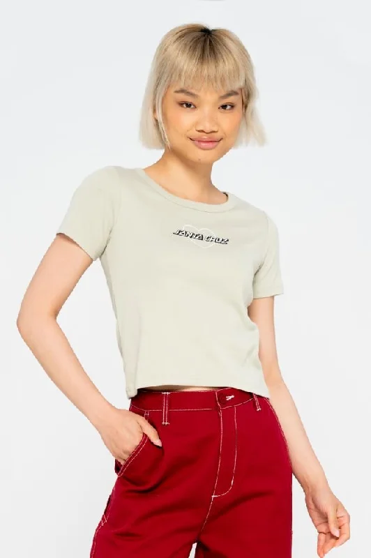 Santa Cruz Womens T-Shirt Heart Strip T-Shirt - Silver-- Chenille Blend Fleece Blend Nylon Blend Santa Cruz Womens T-Shirt Heart Strip T-Shirt - Silver-- Chenille Blend Fleece Blend Nylon Blend