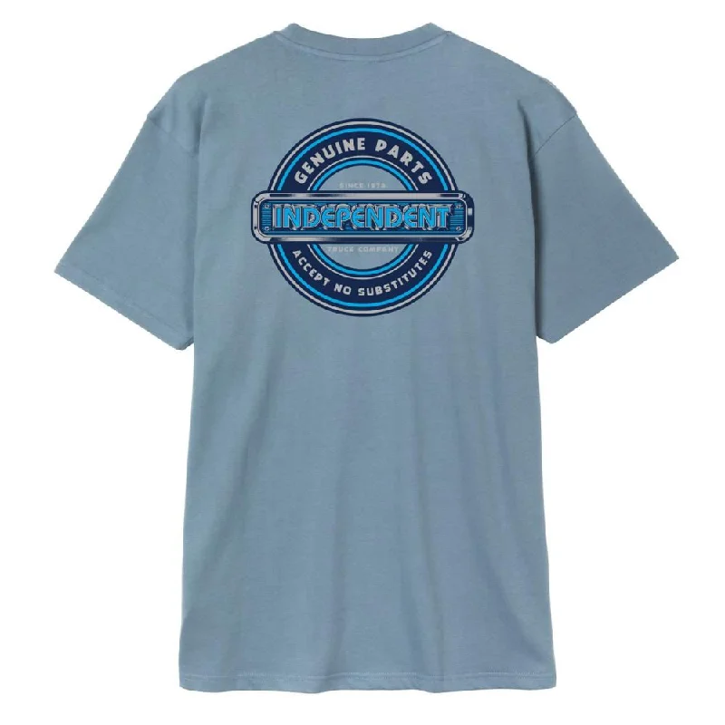 Independent T-Shirt Accept No Substitutes T-Shirt - Slate Blue-- Nylon Fabric Polyester Fabric Spandex Fabric Independent T-Shirt Accept No Substitutes T-Shirt - Slate Blue-- Nylon Fabric Polyester Fabric Spandex Fabric