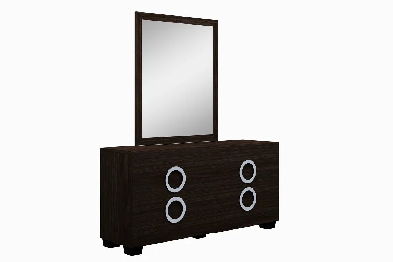 31" Refined Wenge High Gloss Dresser By Homeroots Tunics Sale discount
