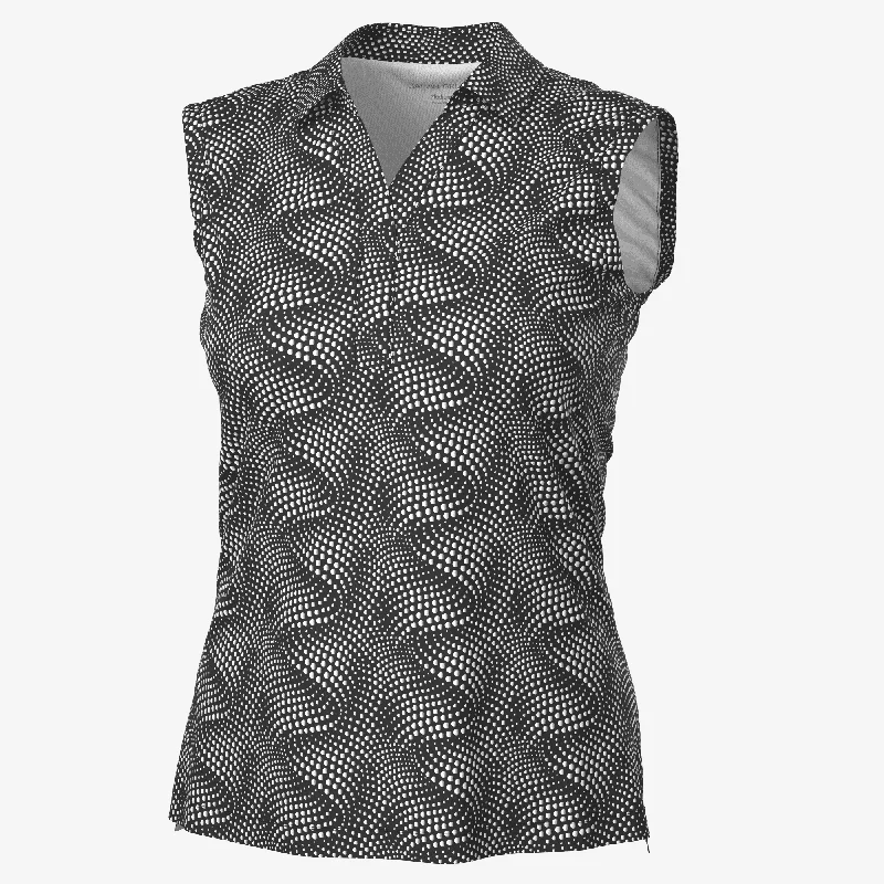 Minnie - BREATHABLE SLEEVELESS GOLF SHIRT-- Rayon Velvet Corduroy