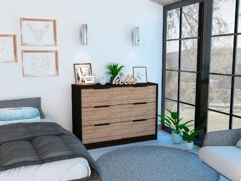 Modern Rustic Black And Natural Dresser By Homeroots Boatneck Modish Everyday