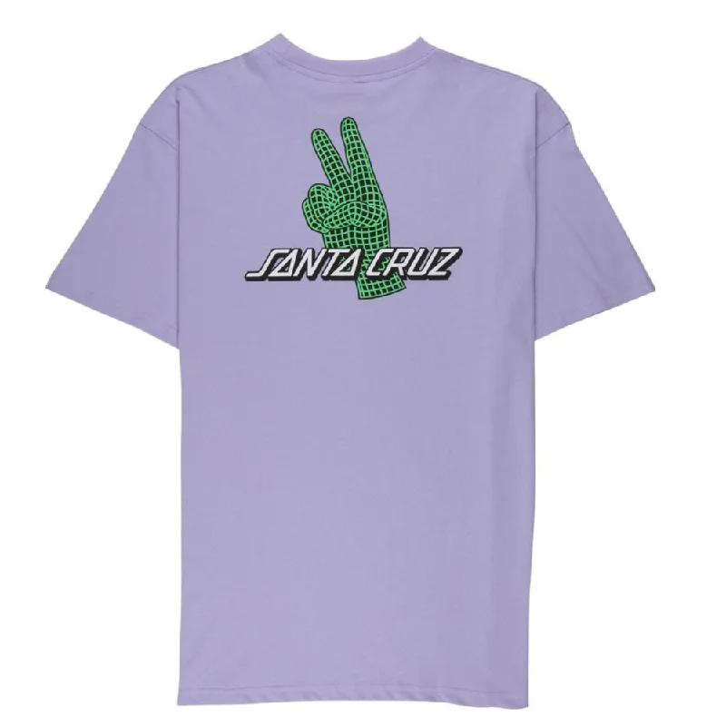 Santa Cruz T-Shirt Atomic Peace Strip T-Shirt - Lavender-- Front Pockets Side Pockets Patch Pockets Santa Cruz T-Shirt Atomic Peace Strip T-Shirt - Lavender-- Front Pockets Side Pockets Patch Pockets