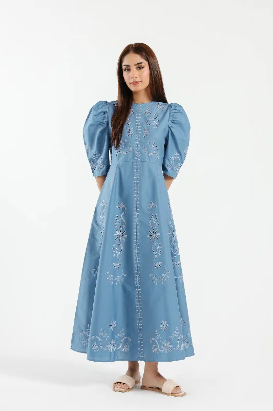 EMBROIDERED DRESS (E1590/108/604) Tunics Short Trendy