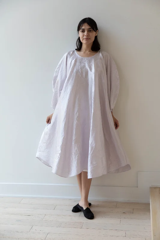 Risa Nakamura | Dress L in Lilac Silk Elegant Long Evening