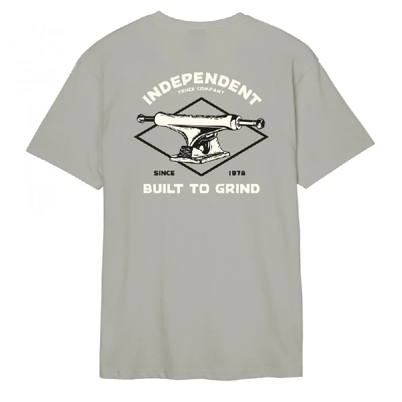 Independent T-Shirt BTG Truck T-Shirt - Cement-- Spandex Blend Rayon Blend Denim Blend