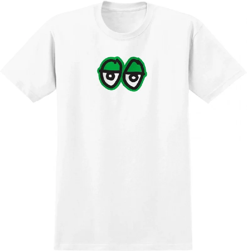 Krooked T-Shirt Eyes Lg - White / Green Print-- Rayon Fabric Velvet Fabric Corduroy Fabric Krooked T-Shirt Eyes Lg - White / Green Print-- Rayon Fabric Velvet Fabric Corduroy Fabric
