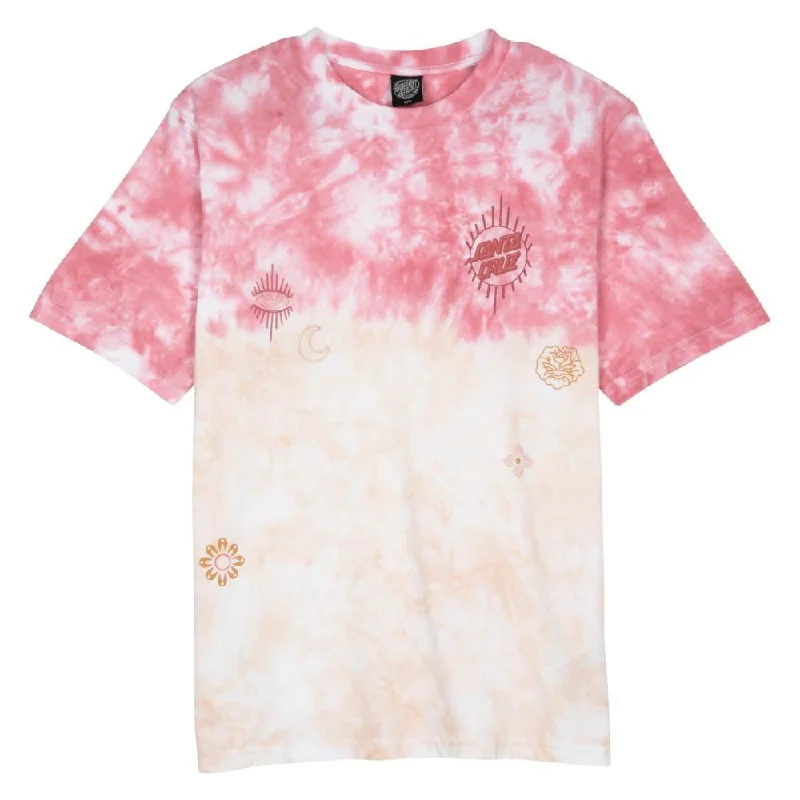 Santa Cruz Womens T-Shirt Scatter - Pink Dip Dye-- Ribbed T-Shirt High Neck Heavyweight Santa Cruz Womens T-Shirt Scatter - Pink Dip Dye-- Ribbed T-Shirt High Neck Heavyweight