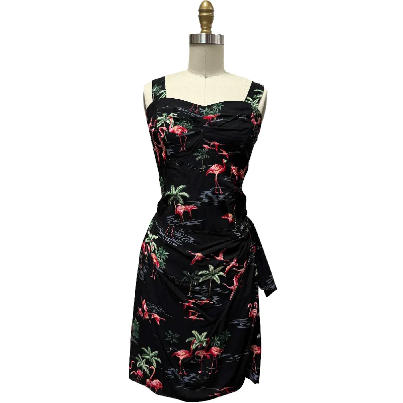Fine Flamingos Midnight Sarong Dress Tunics Brand named